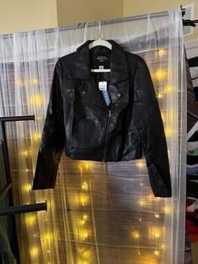 Riverdale Southside Serpents Junior Women's Black PU Faux Leather Moto Jacket